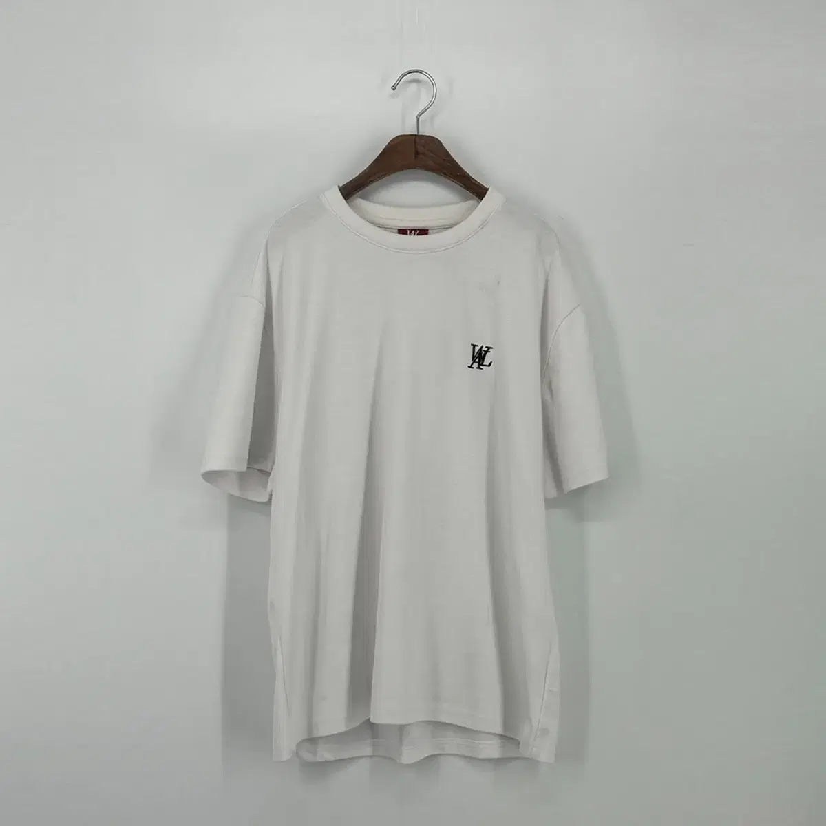 우알롱 로고 반팔 티셔츠 (L size / WHITE)